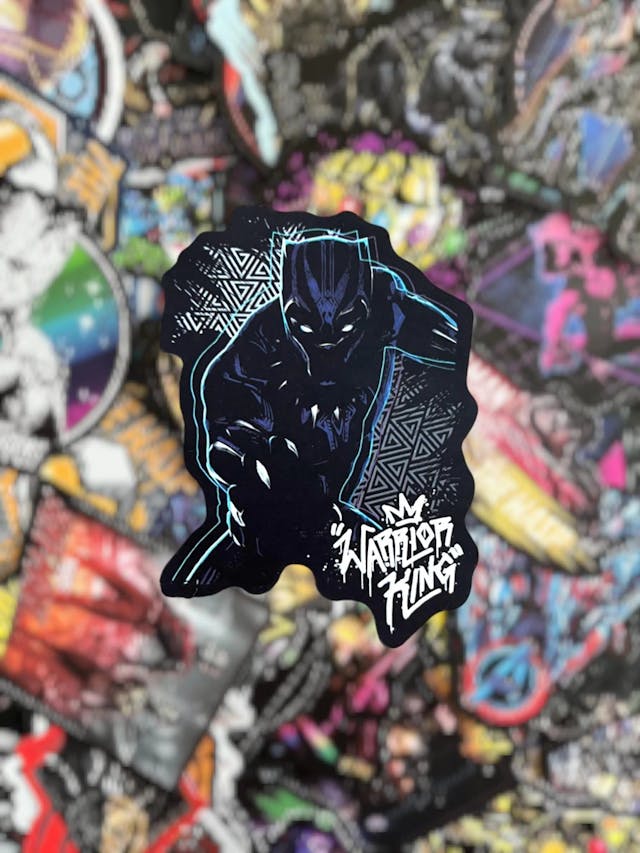 Lot 5 stickers Marvel Black Panther